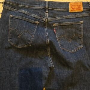 Levi's Dark Blue Straight Leg Women's Jeans